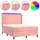 vidaXL Boxspringbett 140 x 200 cm Rosa