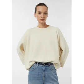Comma, Strickponcho mit Stehkragen Beige M