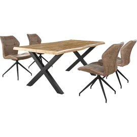 Jockenhöfer Esstisch MARLON Wildeiche Hell - braun