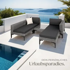 Tectake Konstanza Loungeset grau