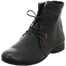 THINK! Damen Guad chromfrei gegerbte Leder gefütterte Stiefelette schwarz 42,5