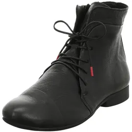 THINK! Damen Guad chromfrei gegerbte Leder gefütterte Stiefelette schwarz 42,5