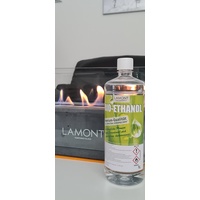 LAMONT Bio Ethanol 6X 1 Liter Flaschen, hochwertiges Bioethanol für Ethanol Kamin Tischkamin Tischfeuer Dekofeuer Bio Ethanol Standkamin Indoor Outdoor geprüfte Qualität nachhaltige Herstellung