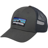 Patagonia P-6 Logo LoPro Trucker Hat - - Dark grey