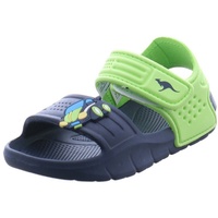 KangaROOS Unisex Kinder Kangaswim Ii Sandale, Dk Navy Lime, 29 EU