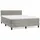 vidaXL Boxspringbett 140 x 200 cm Hellgrau