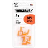 Wingbrush WINGBRUSH® Interdentalbürste Refill-Set 8 M/L (ISO 3) x Wechselbürsten + Reiseetui | Bekannt aus "Die Höhle der Löwen"