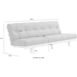 Karup Design Schlafsofa »Lean«, (2 St.), mit Bettfunktion und Futonmatratze