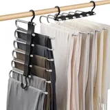 Famanu Hosenbügel 6-in-1 Organizer - Edelstahl