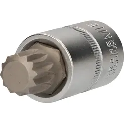Brilliant Tools 1/2' Vielzahn-Bit-Stecknuss, 55 mm lang, M16 Bit-Schraubendreher,Steckschlüsseleinsatz  BT022937