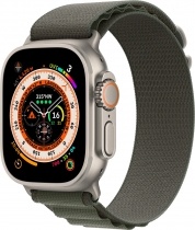 Apple Watch Ultra GPS + Cellular 49mm Titanium mit Alpine Loop Medium grün