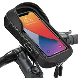 Wasserdicht Handyhalterung Handyhalter Fahrrad Lenkertasche 360°Drehbarem Fah...
