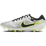 Nike Herren Fussball-Kunstrasenschuhe Legend 10, METALLIC SILVER/BLACK-VOLT, 45 1⁄2