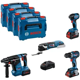 Bosch GSR 18 V-90 C inkl. 1 x 4,0 Ah, 2 x 5,5 Ah + L-Boxx