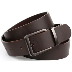 Ledergürtel ANTHONI CROWN, Damen, Gr. 100, braun, Leder, unifarben, Gürtel, 3,5 cm breiter Casual-Vollledergürtel