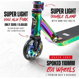 Fantic26 CORE CG1 Stunt-Scooter Schwarz/Neochrome