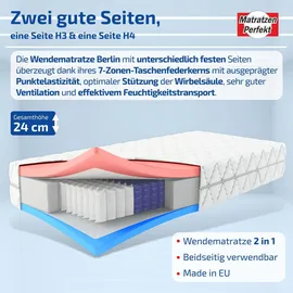 Matratzen Perfekt Berlin Plus 140 x 200 cm H3/H4