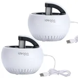 ideoon Insektenfänger 2er-Set UV-Licht & Luftstrom USB 5 W