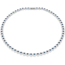Swarovski Una Angelic Halskette, Rundschliff, blau
