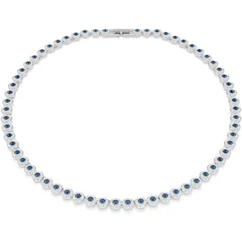 Swarovski Una Angelic Halskette, Rundschliff, blau
