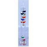 Freistehender Galileo-Thermometer, 30 cm hoch