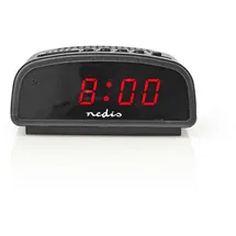 Nedis Digitaler Wecker schwarz