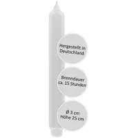 Fink Stabkerze 25 cm weiß