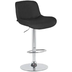 CLP Barhocker Solon Chrom schwarz/Stoff