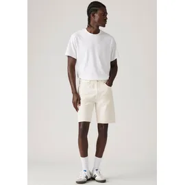 Levi's 501 Jeansshorts in cremweiß mit geradem Schnitt W29