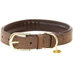 Hundehalsband Kentucky Velvet braun|braun|braun S