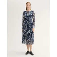 Tom Tailor Printed Mesh Langarm-midikleid Organic Shapes Design 40