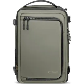 TECH-PROTECT Reiserucksack mit Platz für einen Laptop, 20l, Tech-Protect Defender S50, Grün