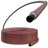 POPPSTAR PVC Gartenschlauch 50m, 19mm ID 23mm AD (3/4 Zoll), 3-lagig, max. 7 bar, flexibler Gartenwasserschlauch