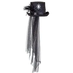 Zylinder "Steampunk-Schleier"