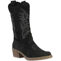 VAN HILL Cowboy Boots in Schwarz 40 - Schwarz