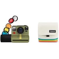 Polaroid Now+ Gen 2 Sofortbildkamera - Waldgrün & Box Kameratasche - Weiß