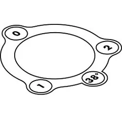 hansgrohe Aufkleber 2-Loch Wannenrand 97791000 Thermostat