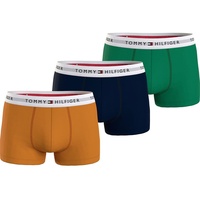 Tommy Hilfiger Herren 3er Pack Boxershorts Trunks Unterwäsche, Mehrfarbig (Rich Ocre/Des Sky/Olympic Gr), M