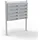Wiltec Briefkastenanlage 2 x 5 Fächer silber