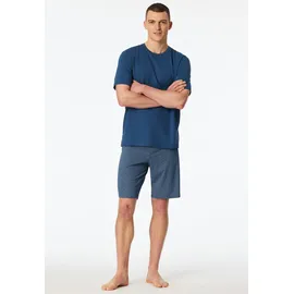 SCHIESSER Pyjama Casual Essentials Blau 58