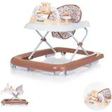 Chipolino Lauflernhilfe Little Cow Räder Stopper Höhenverstellbar Musik Licht braun