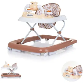 Chipolino Lauflernhilfe Little Cow Räder Stopper Höhenverstellbar Musik Licht braun