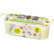 Moses Blatt & Blüte Essbare Blüten in Zinkwanne