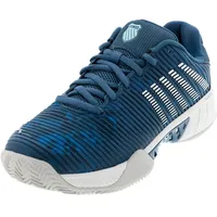 K-Swiss Hypercourt Express 2 HB Tennis Shoe, INDIAN TEAL/Star WHITE/Moonstruck, 44.5 EU