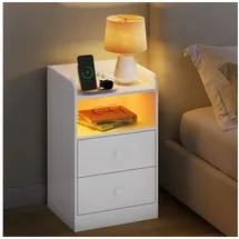 Woltu Nachtschrank 40 x 35 x 64 cm Weiß