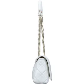 Valentino Ocarina Schultertasche Kunstleder Gold/Weiß