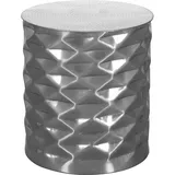 FineBuy Beistelltisch Ø43,5 cm Aluminium Sofatisch Anstelltisch Couchtisch rund