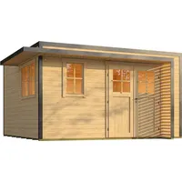 Weka Design Gartenhaus Pure Garden Amberley mit Massivholz-Doppeltür -