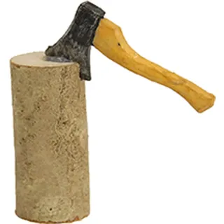 FADEDA Hackstock mit Axt/Höhe:5 cm/handbemalt/detailgetreue Krippen Figuren - Weihnachten Tisch Dekoration Krippe Zubehör