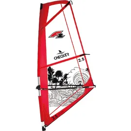 F2 Windsurf Segel Checker Kid 5 qm Rot